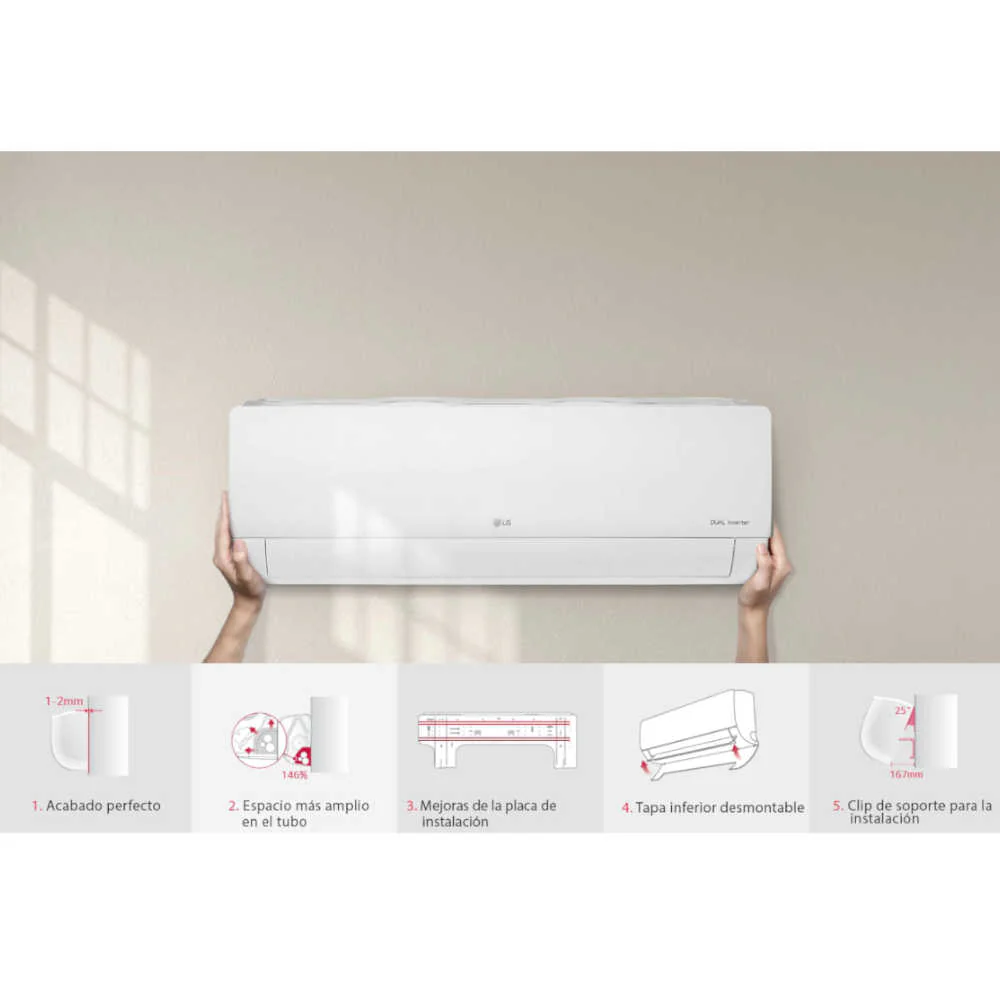 Aire Acondicionado LG DUALCOOL SW362H8 | Inverter | 36000 BTU | ThinQ | Wi-Fi | SEER 20 - Image 8