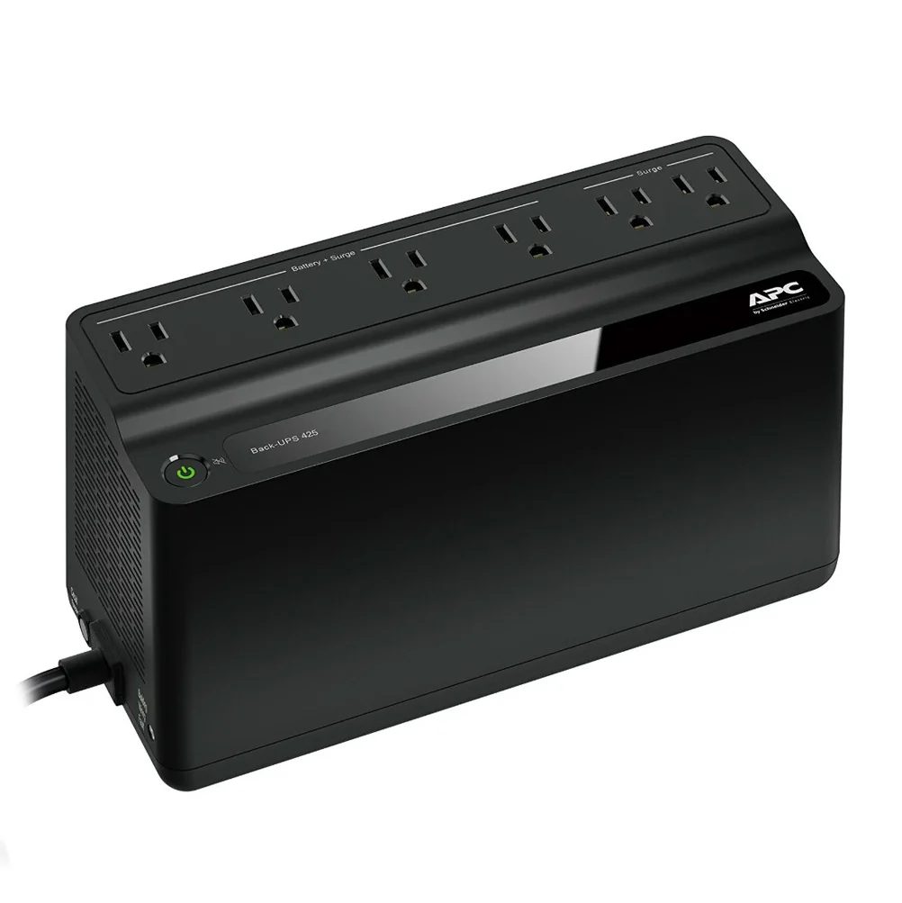 Batería de Respaldo APC Back-UPS de 6 salidas | 425VA | 120V | 6 Salidas