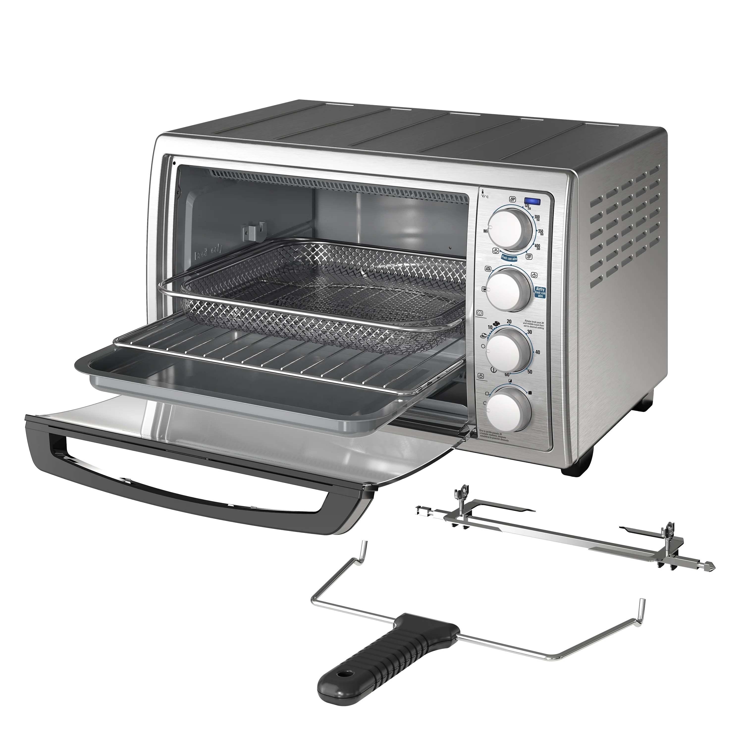 Tosta Horno Black & Decker TO4315SS | Freidora de Aire | 1500W - Image 2