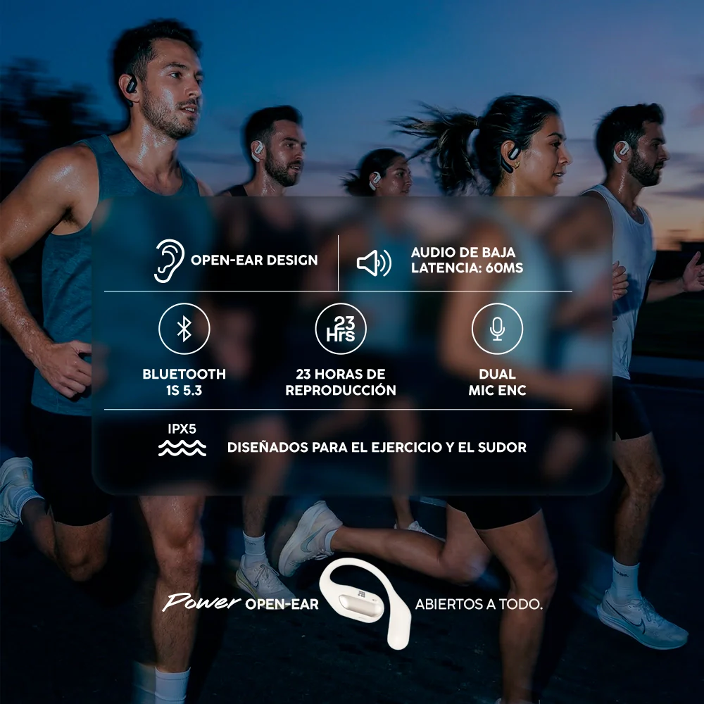 Audífonos Inalámbricos Cubitt Power Open-Ear Earbuds | Bluetooth - Image 5
