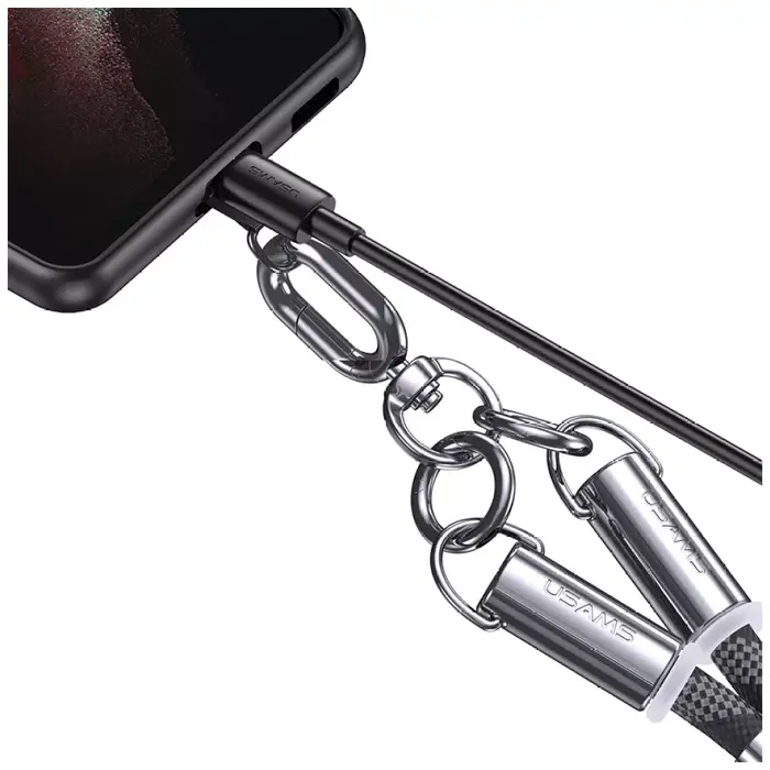 Lanyard 2 en 1 USAMS | USB-C | 1.2M - Image 3