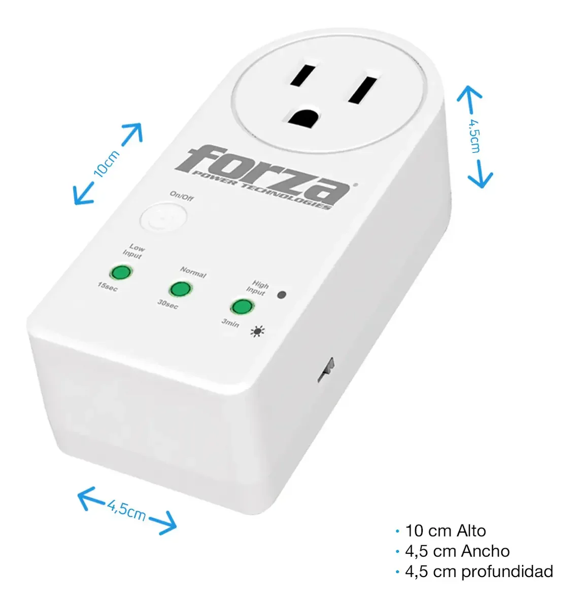 Protector de Voltaje Forza FVP-1201B-2PK | 120V | 1800W | 2 Unidades - Image 3