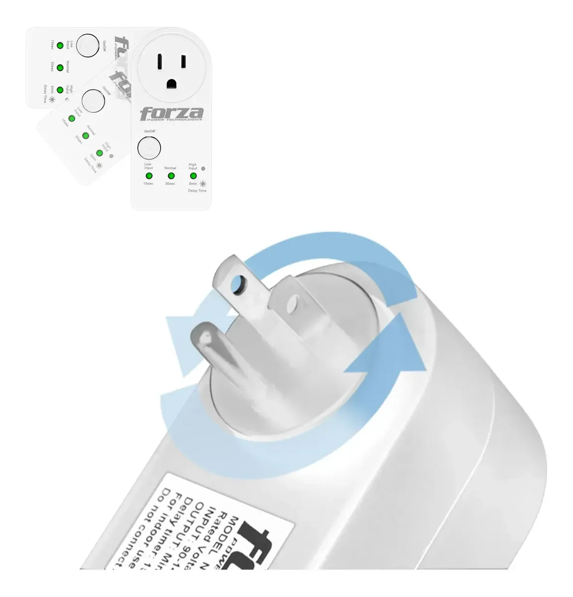 Protector de Voltaje Forza FVP-1201B-2PK | 120V | 1800W | 2 Unidades - Image 5