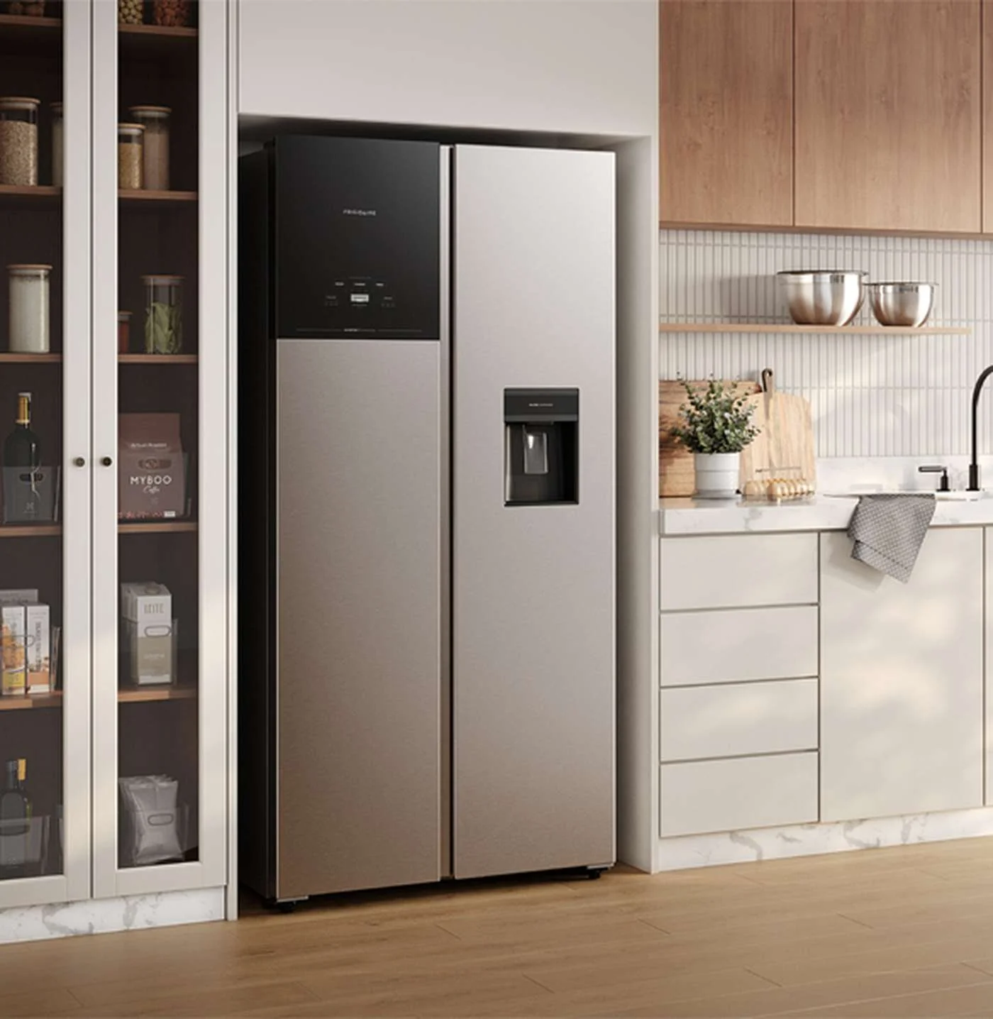 Refrigeradora Frigidaire FRS15F3N5BI | 15 Pies Cúbicos | Dispensador de Agua | Side By Side - Image 6