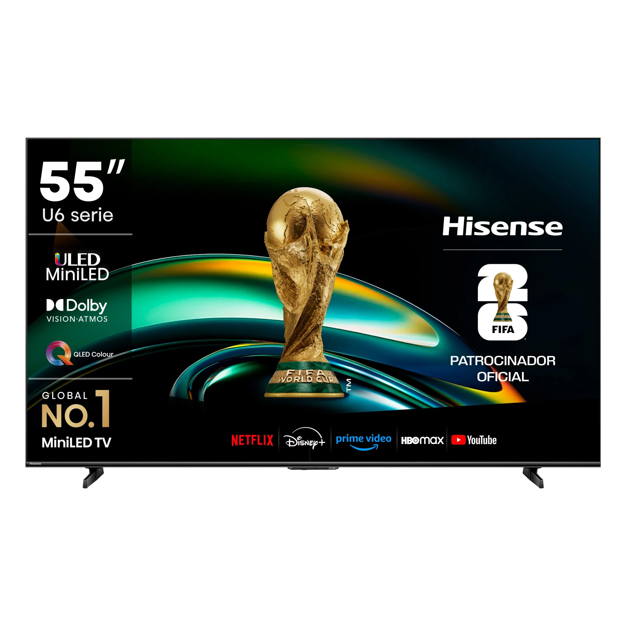 Televisor Hisense MiniLED 55U6QV | VIDAA | 55" | 4K | HDMI | USB