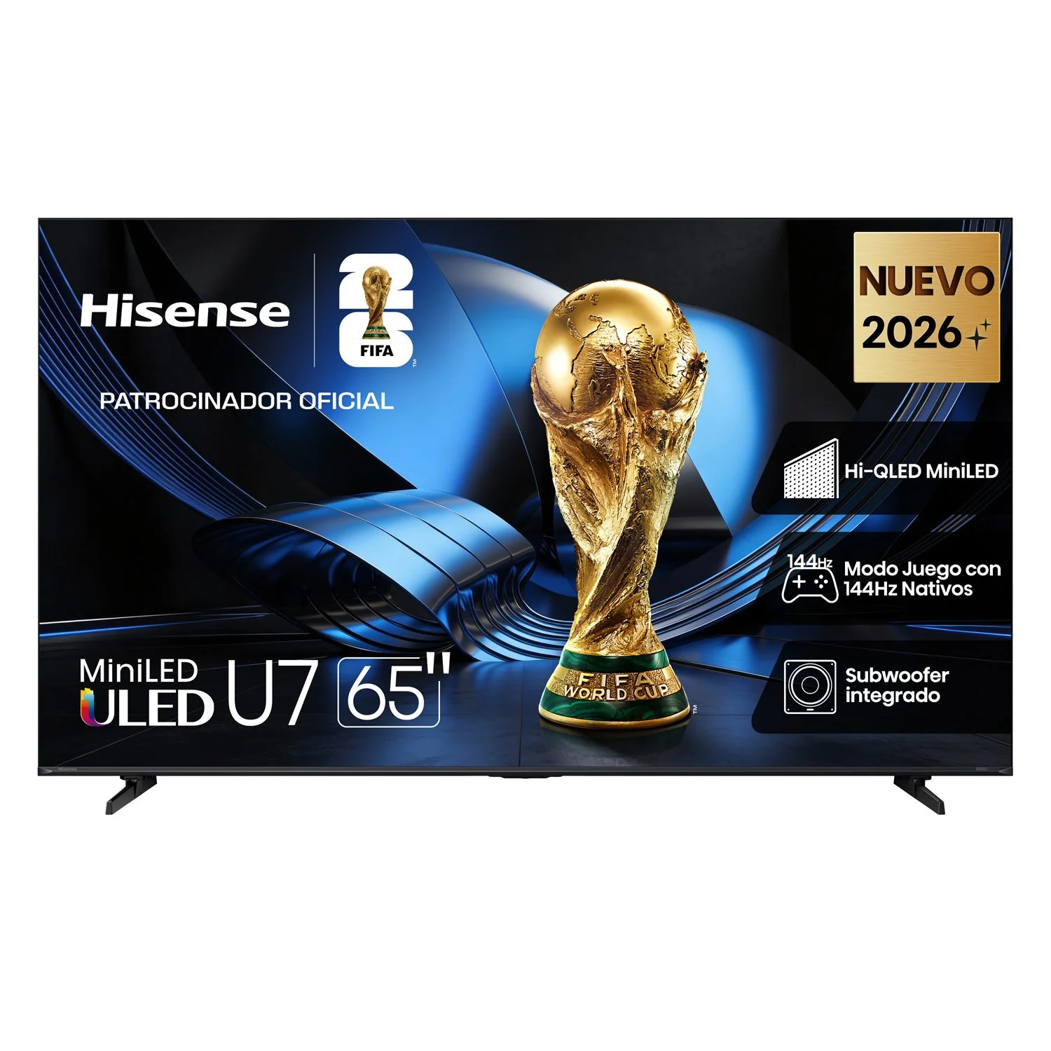 Televisor Hisense MiniLED 65U7ESG | Google TV | 65" | 4K | HDMI | USB | Wi-Fi | Bluetooth | DVB-T