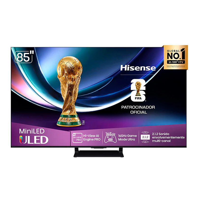 Televisor Hisense ULED MiniLED 85U7QG | Google TV | 85" | 4K | HDMI | USB | Wi-Fi | Bluetooth