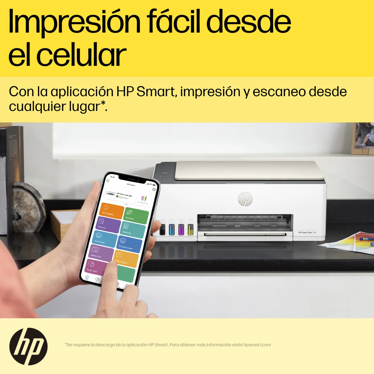 HP Smart Tank 583 | Multifuncional | Sistema de Tanque de Tinta | Wi-Fi - Image 13