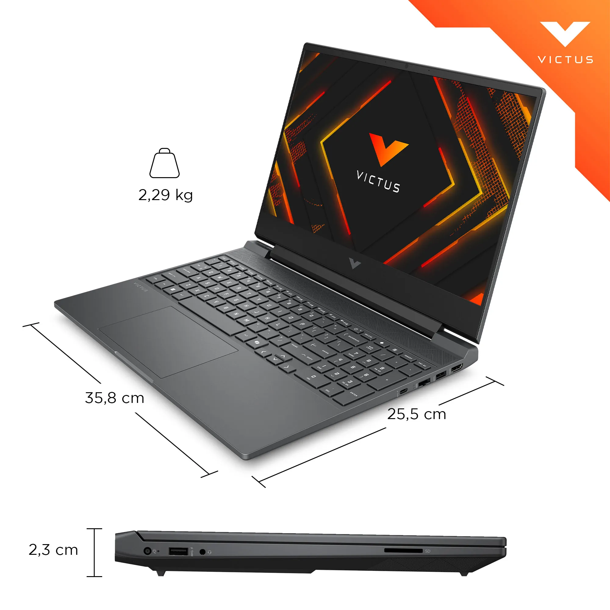 HP Victus 15-FB3021LA | AMD Ryzen 7 7445H | 16GB RAM | 512GB SSD | 15.6" | GeForce RTX 4050 | Windows 11 Home + Headset Hyper X Cloud III - Image 15