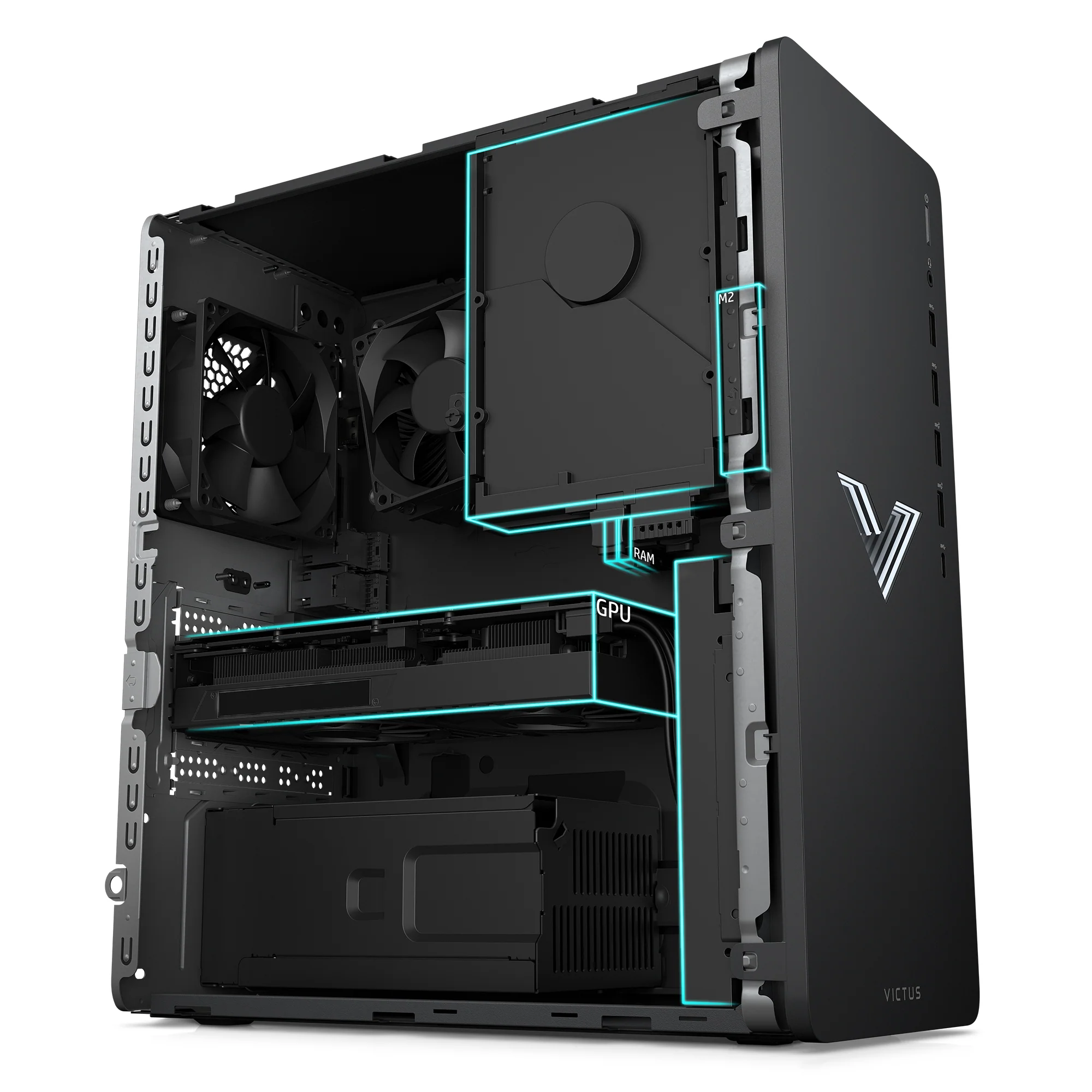 Victus Tower By HP TG02-2018LA | Intel Core i7 14700F | 16GB RAM | 1TB SSD | GeForce RTX 4060 | Windows 11 - Image 3