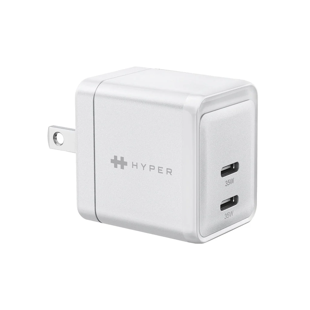 Cargador de Pared Hyper HJG35NA | 2 puertos USB-C | GaN | 35W