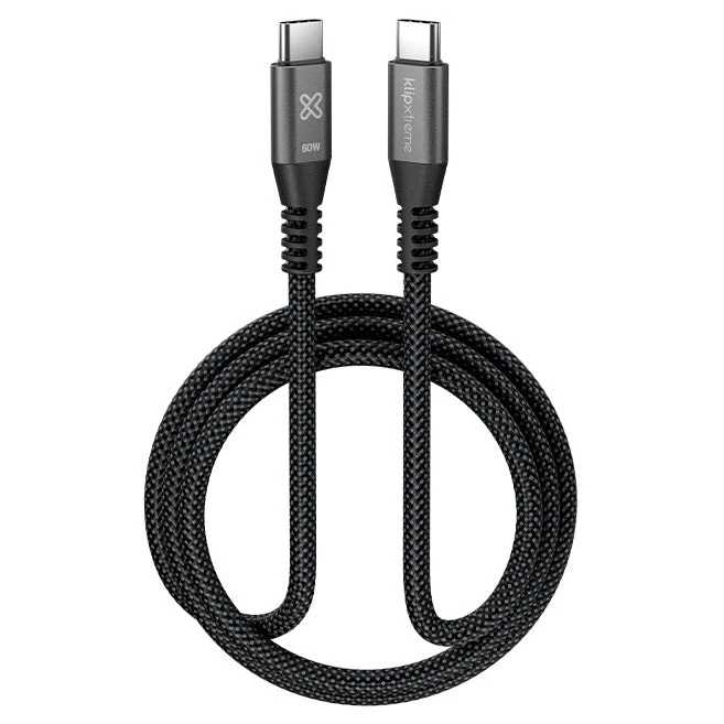 Cable USB Klip Xtreme KAC-250-3FT | USB-C a USB-C | 1.0m | Trenzado