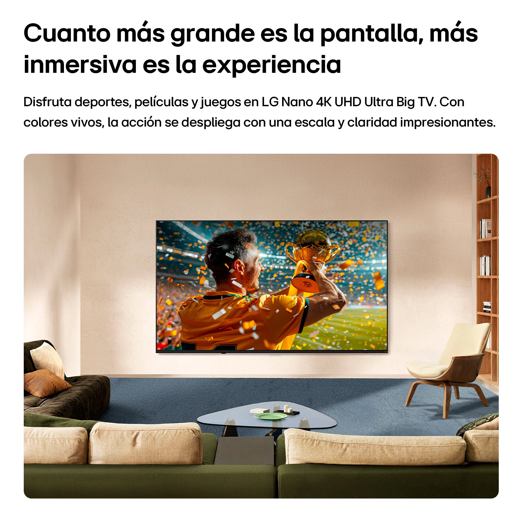 Televisor LG NANO 4K UHD AI NU850 | webOS | 85" | 4K | HDMI | USB | Wi-Fi | DVB-T - Image 2