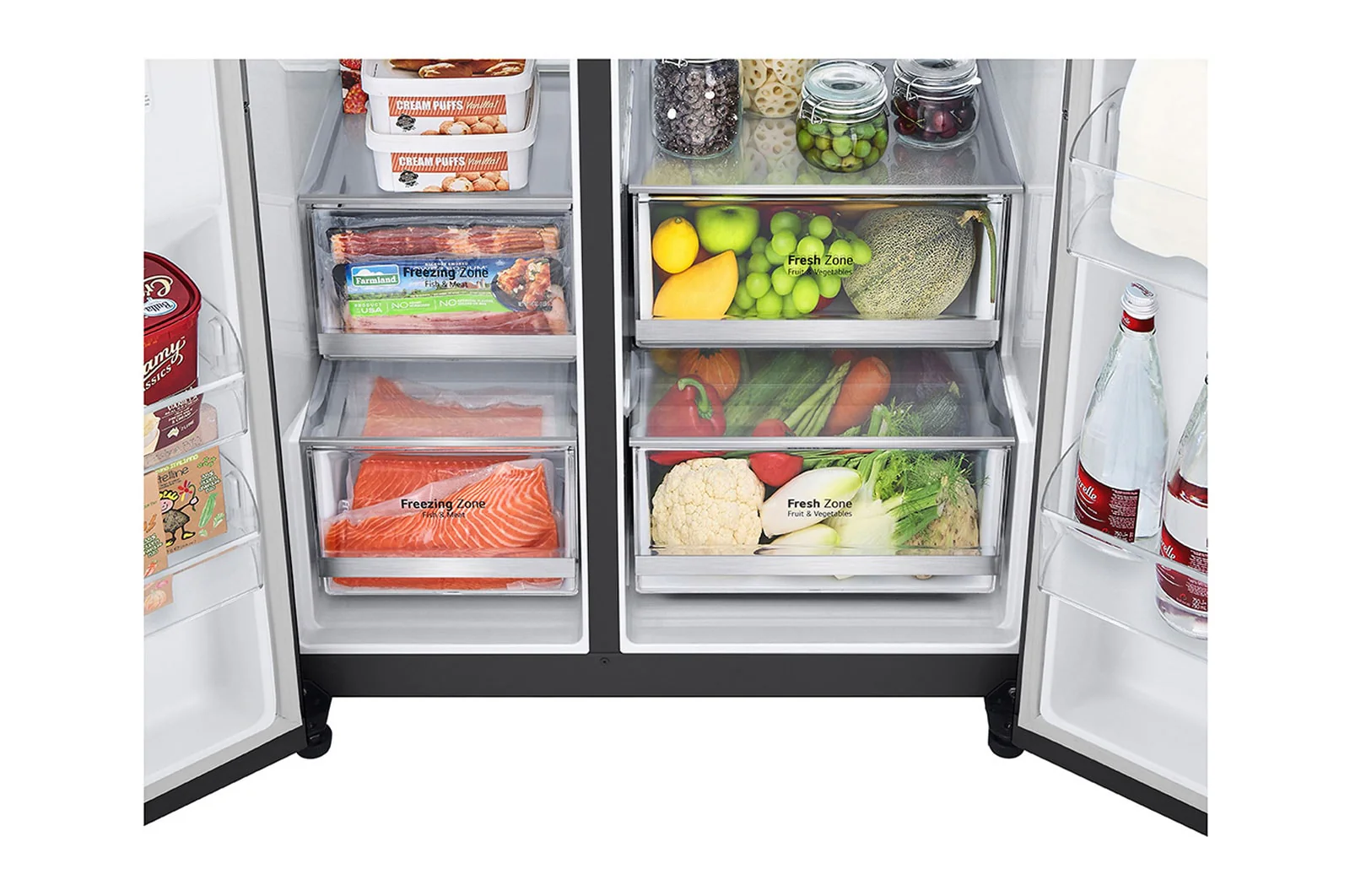 Refrigeradora LG InstaView VS25XHWCB | Side By Side | 24 pies cúbicos - Image 6