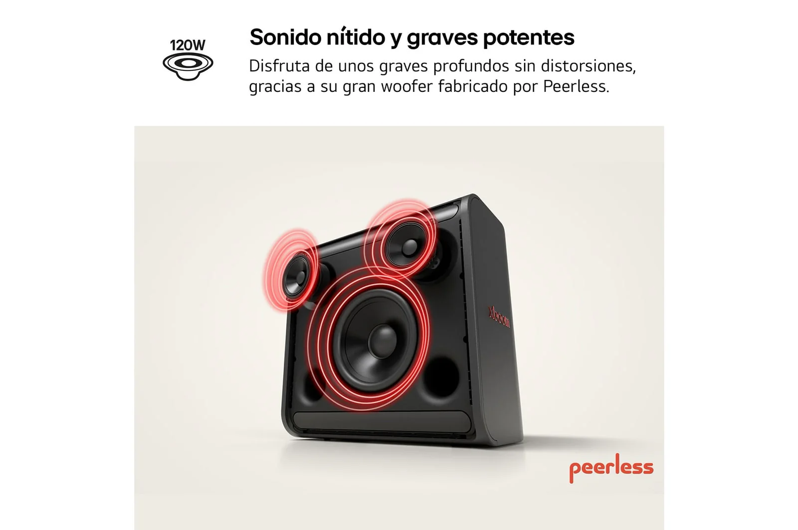 Bocina Portátil LG XBOOM Stage 301 | 120W | IPX4 | Bluetooth - Image 5