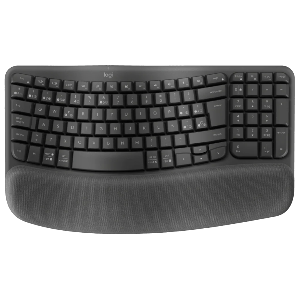Teclado Inalámbrico Logietch Wave Keys for Business | Ergonómico | Bluetooth | En Español
