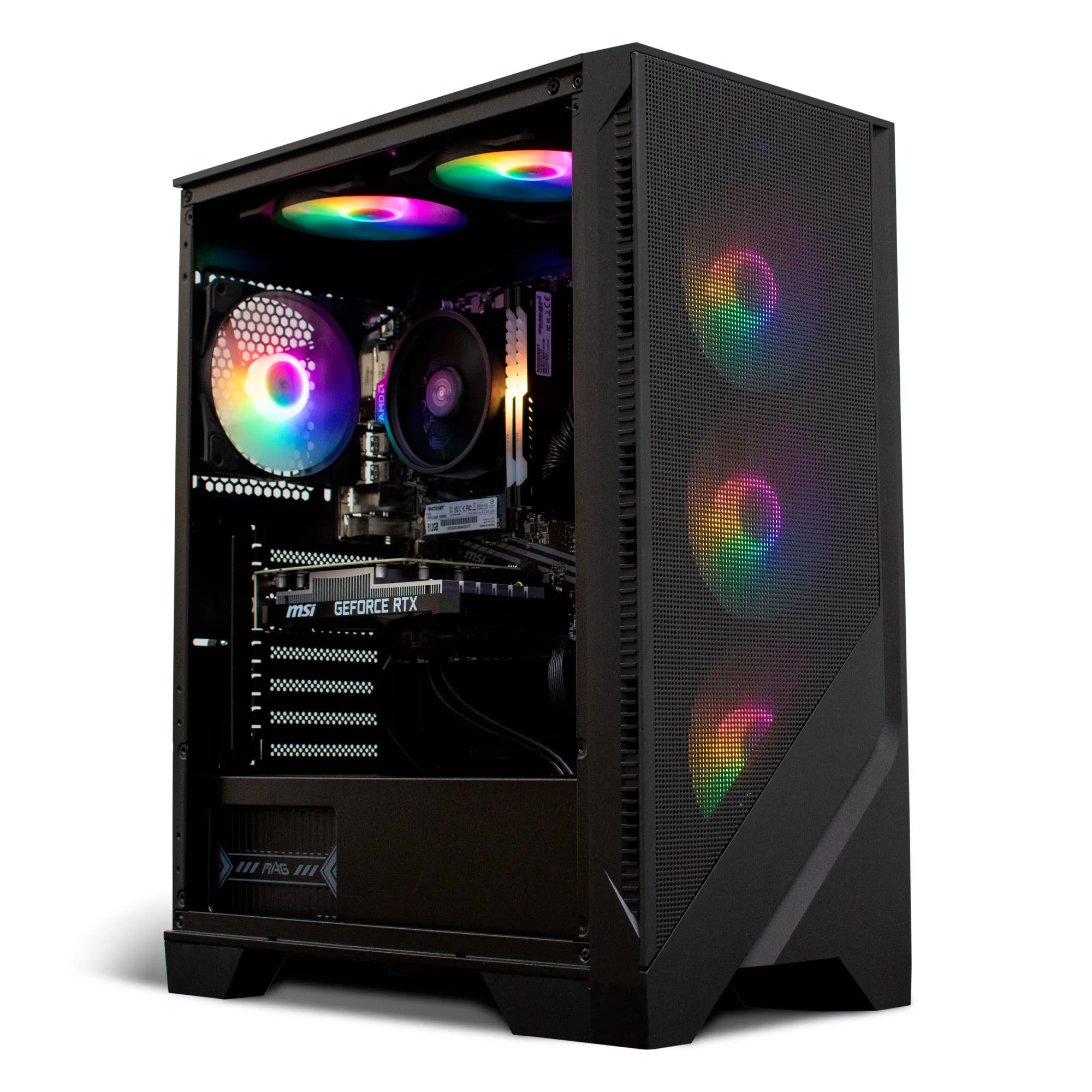 NSX PC Gaming | AMD Ryzen 5 5500 | 16GB RAM | 512GB SSD | GeForce RTX 3060 | Windows 11 + Teclado y Mouse MSI Forge GK100