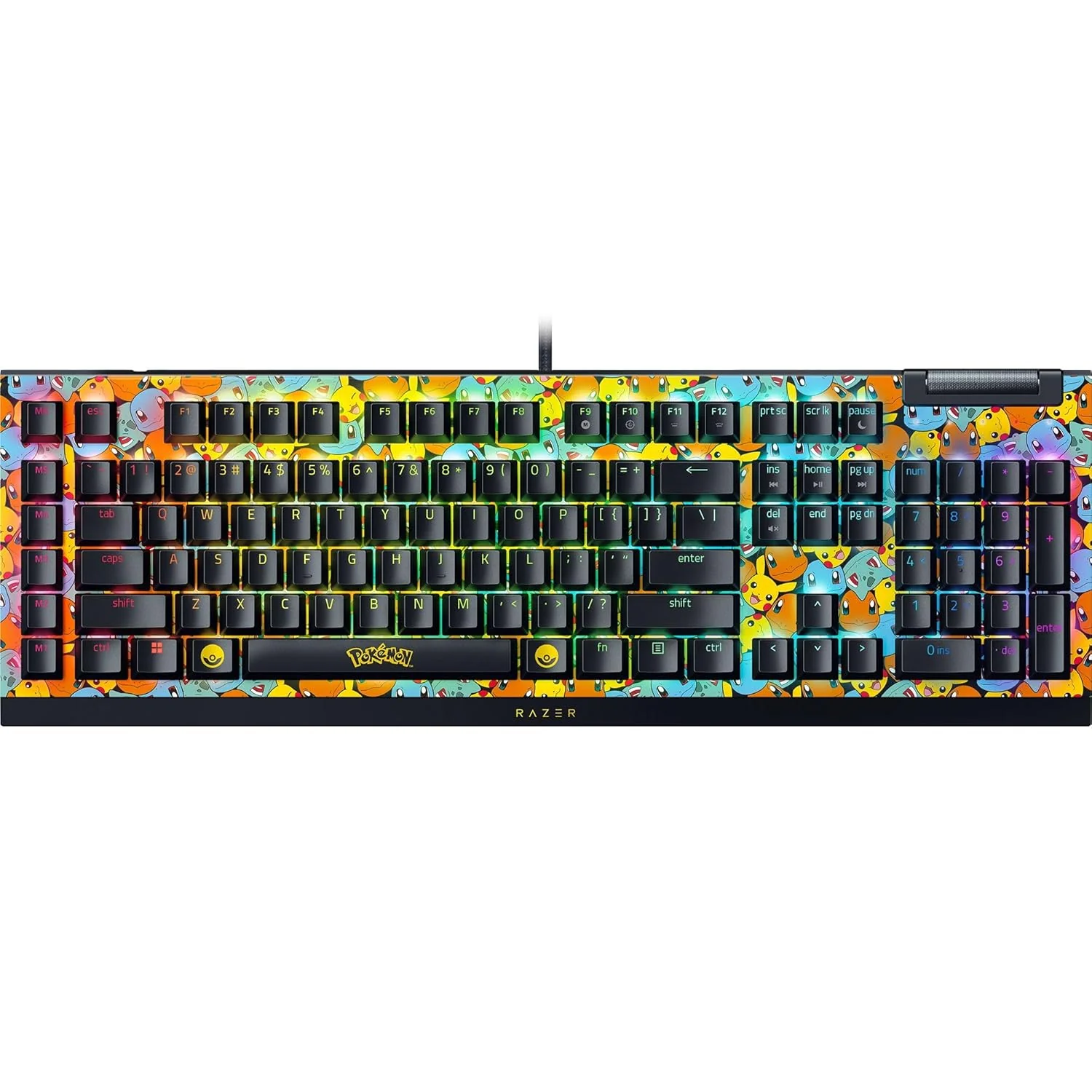 Teclado Razer BlackWidow V4X Pokémon Edition | Green Switch | Cableado