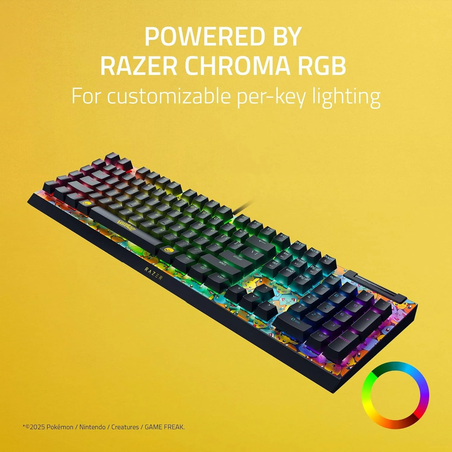 Teclado Razer BlackWidow V4X Pokémon Edition | Green Switch | Cableado - Image 6