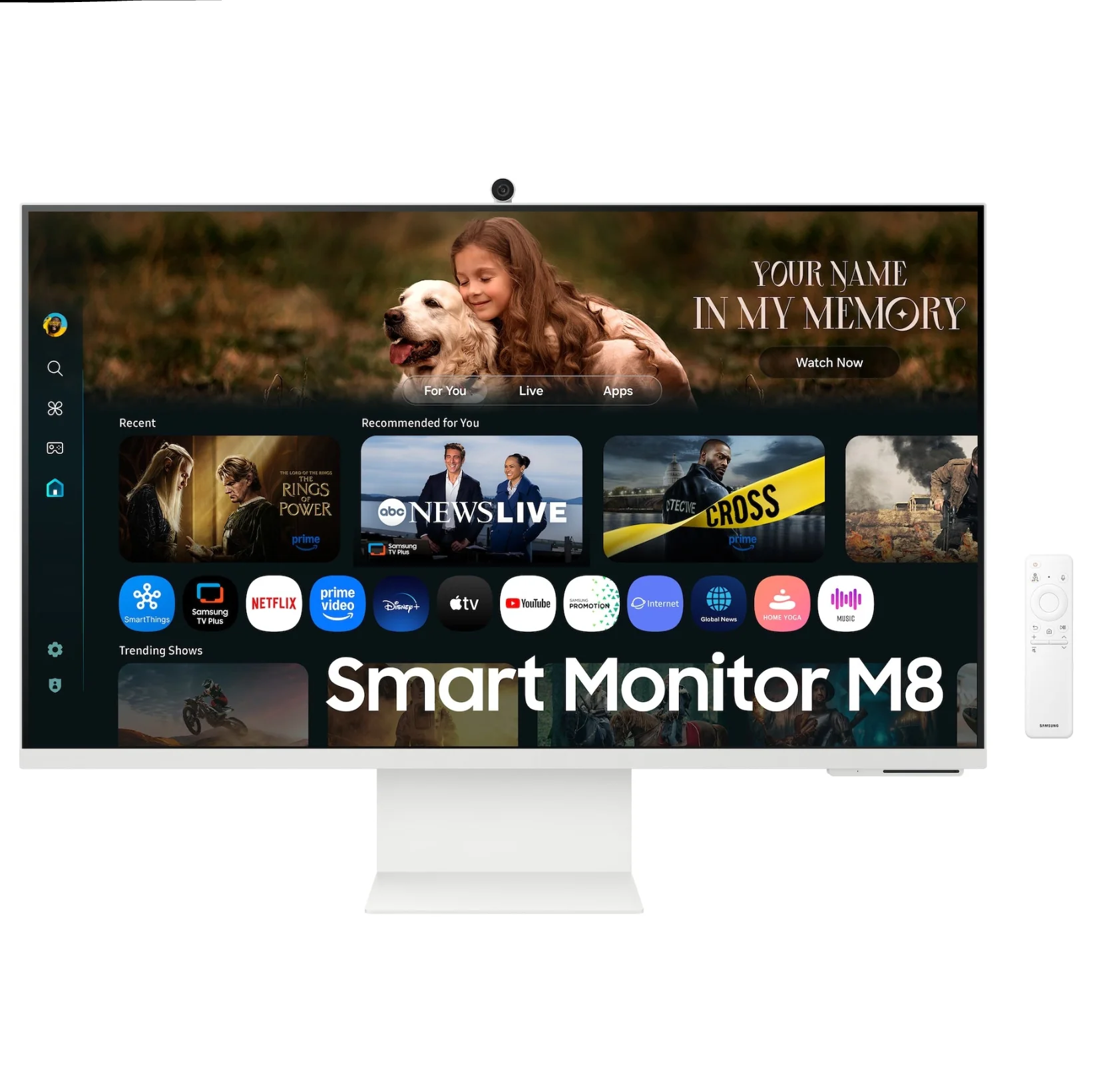 Monitor Samsung Smart M8 | 32" | 3840x2160 | 60Hz | 3000:1 | USB-C | HDMI - Image 2