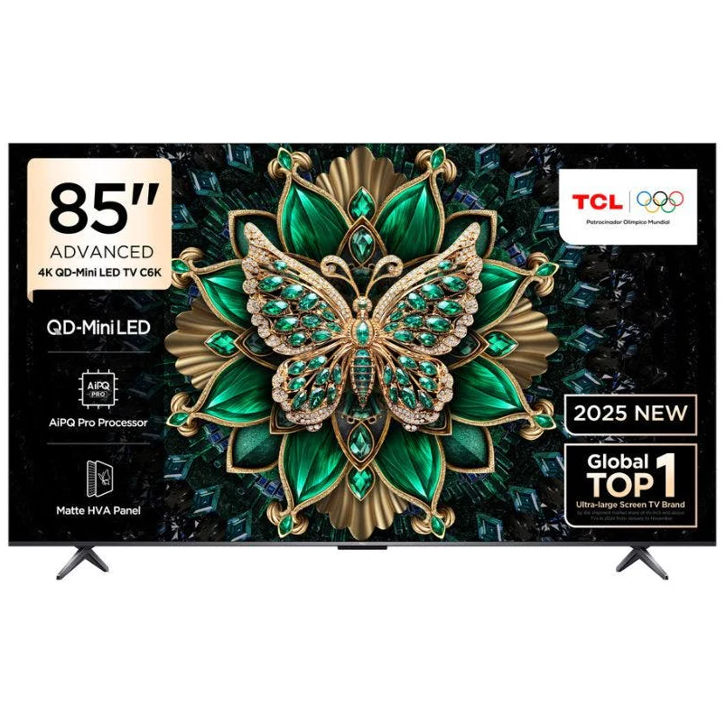 Televisor TCL MinLED 85C6K | Google TV | 85" | 4K | HDMI | USB | Wi-Fi | Bluetooth
