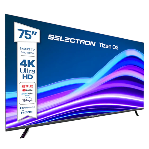 Televisor Selectron S4K-75F00 | Tizen OS | 75" | 4K | HDMI | USB | Wi-Fi | Bluetooth | DVB-T - Image 2