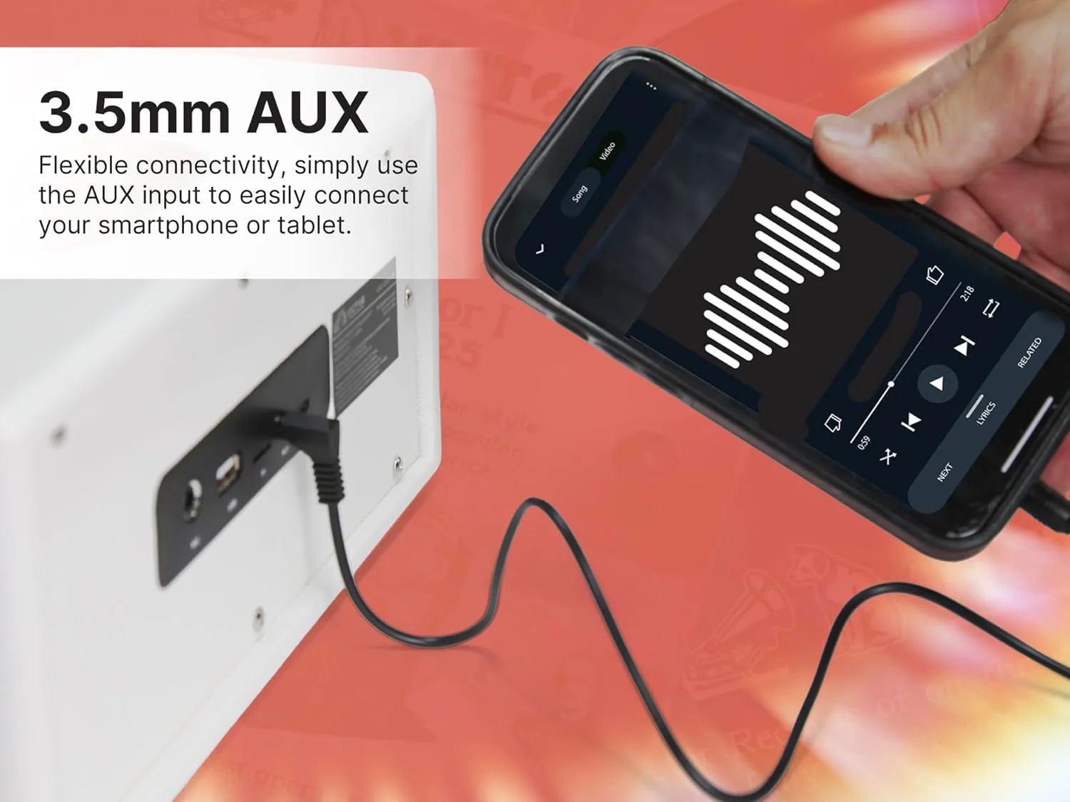 Bocina Portatil Victor VAS-3003-BK | FM | Bluetooth - Image 5