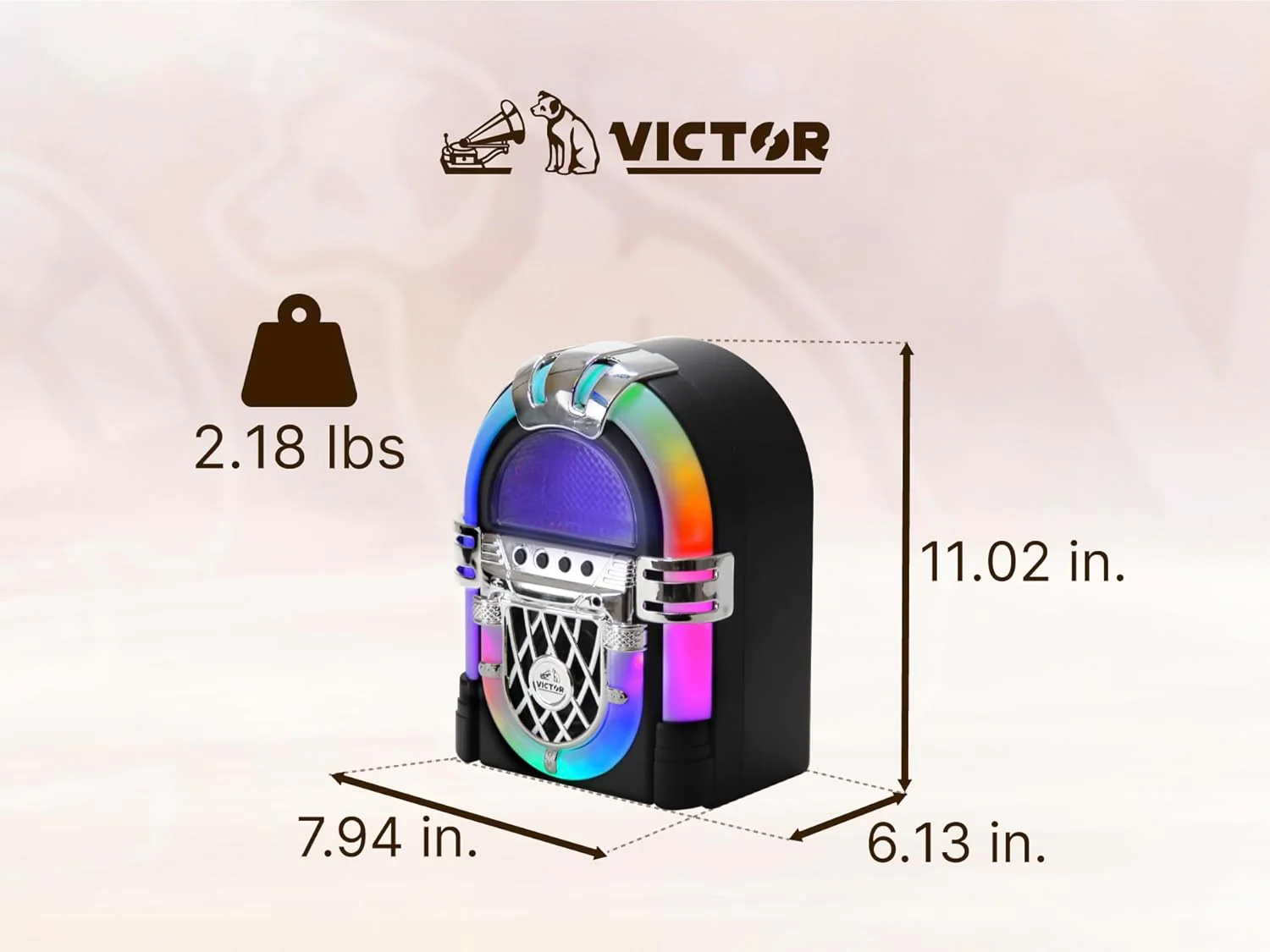 Bocina Inalámbrica JukeBox Classic Victor VDTJ-1000 | Micro Usb | Bluetooth - Image 10